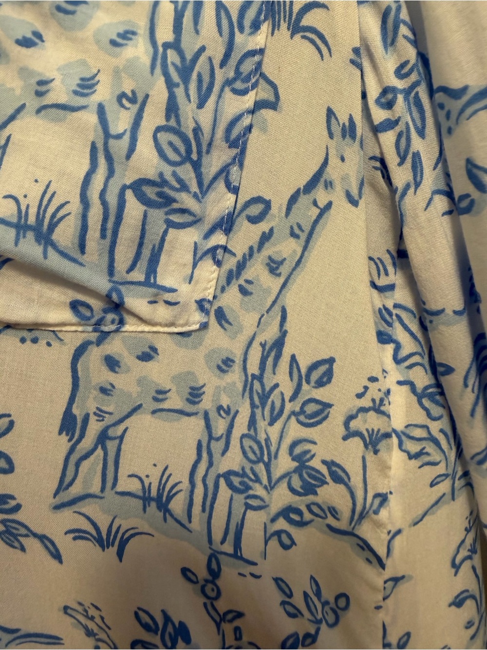 Lilly Pulitzer Natalie Shirtdress Swimsuit Cover-up Resort White and Blue - Picture 8 of 10